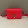 [Pre-Owned] Tb Mini Red Leather Shoulder Bag With Gold Hardware - Good #MZU1M8