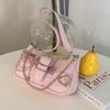 Love Heart Y2k Underarm Bag Punk Women's Handbag Kawaii Shoulder Bag  Travel
