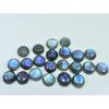 12X12MM Natural Labradorite Blue  Round Cabochon Loose Gemstone 22Pcs Lot C-1040