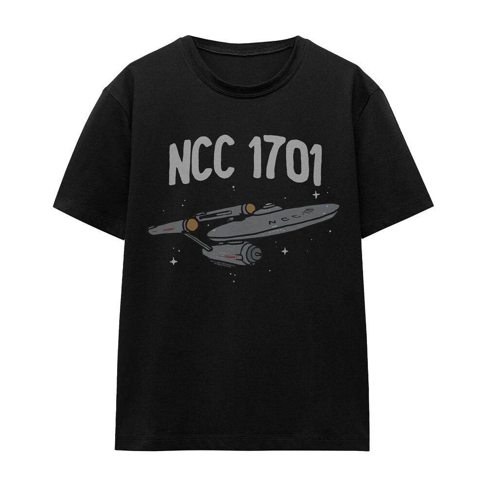 Star Trek The First Enterprise Womens 100% Cotton T-shirt Mens Tees Top, S-2XL, Black M