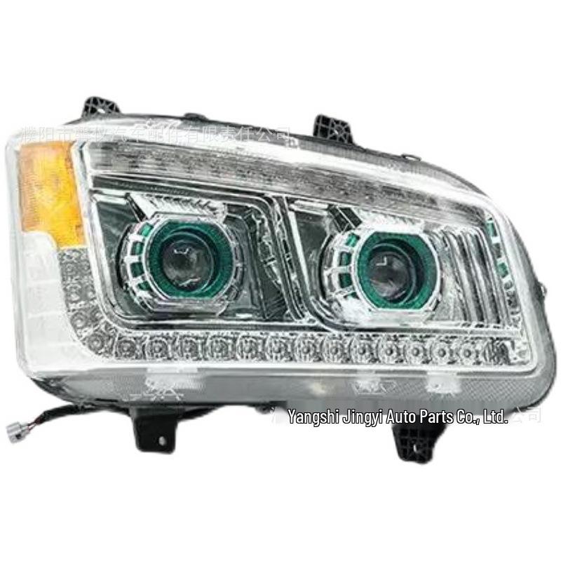 Compatible with Jiefang J6P Full LED Dual Projector Headlight Assembly, Super Bright with Sequential Turn Signal (420/460/500/550 Models).