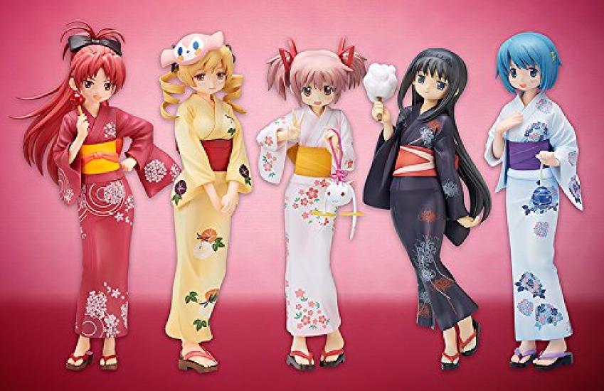 Puella Magi Madoka Magica the Movie: Kyoko Sakura Yukata Ver. 18 Scale PVC Pre-painted Complete Figure
