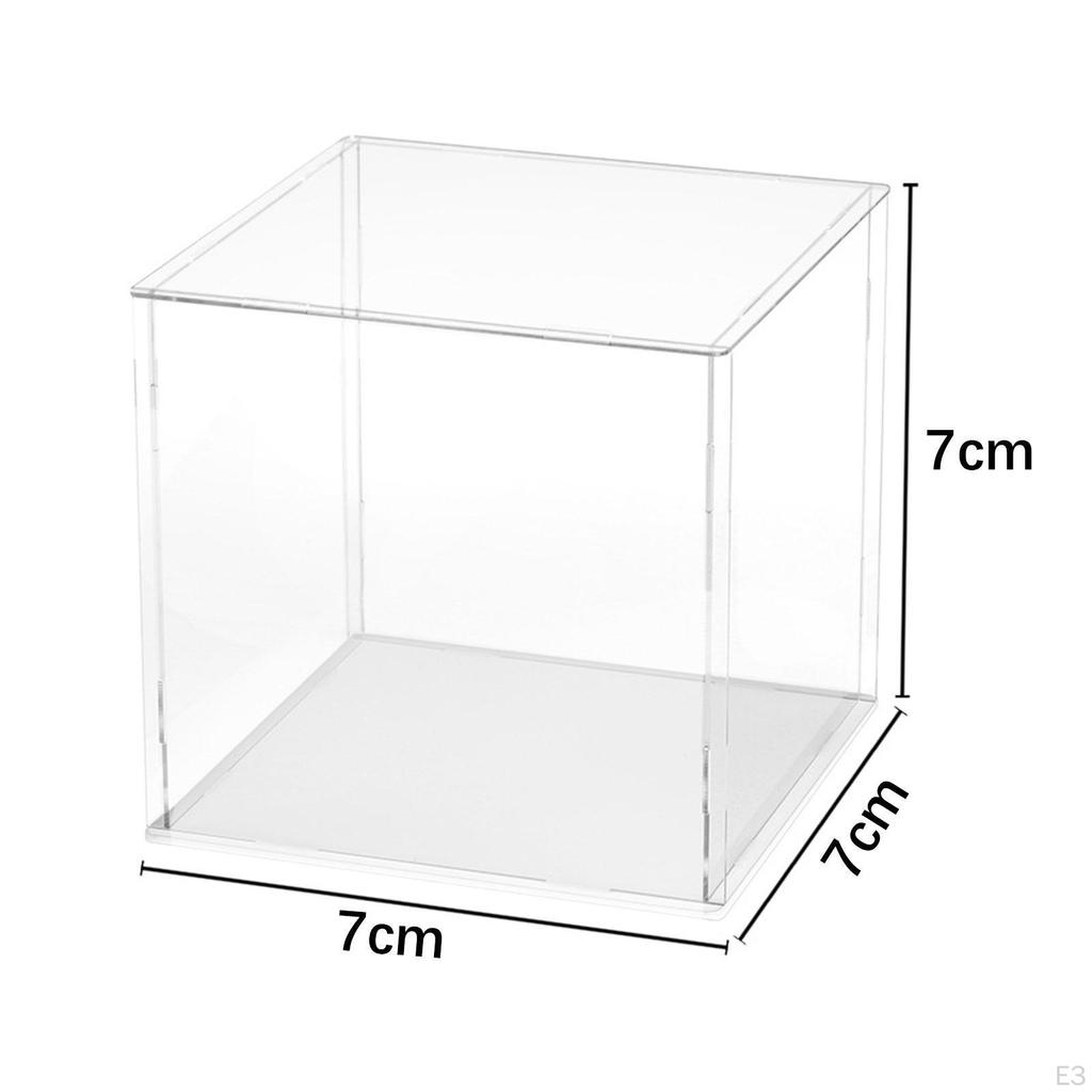 Acryl Klar Display Box Fall Figur Organizer Ständer Container Transparent für