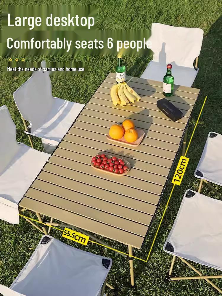 Portable Outdoor Folding Picnic and Camping Table Set with Chairs