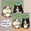 2026 Calendar Hangable Cat Chilling with Coffee Design Family Planner Schedule Organizer Home Office Decor Present Wall Calendar