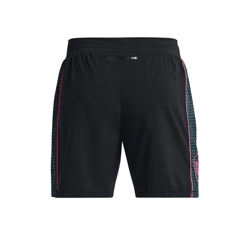 Under Armour Anywhere Color Block Check Running Shorts Men Shorts Black 1370331-001