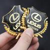 2 Pezzi Emblema Logo Auto Adesivo Metallico per Finestrino Bagagliaio Accessori Per Lexus F-SPORT ES RX NX LS UX LM LX GX LC RZ IS CT GS RC HS SC TX