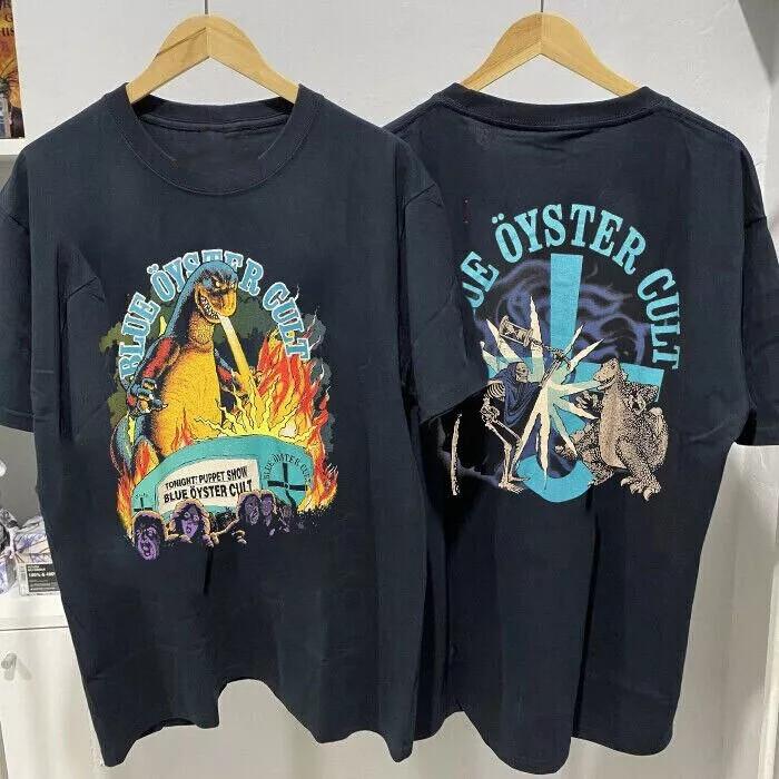 

Blue Oyster Cult band 90s 2 side black T shirt Remake tee vtg S-4XL L