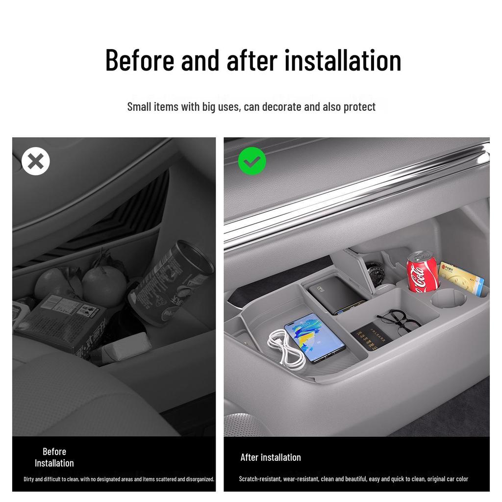 Sienna/Granvia Center Console Storage Organizer: Customized Lower Layer Accessory