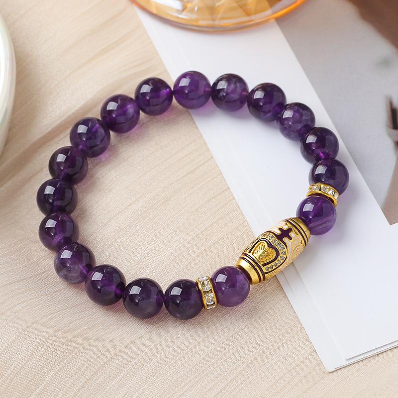 Natural Amethyst Bracelet Purple Bracelet. Bangles Women Fashion Jewelry Daily Accessories Gift