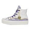 Converse All Star Lift Trendy Durable High-Top Canvas Sneakers Women Sneakers White Purple A13353C