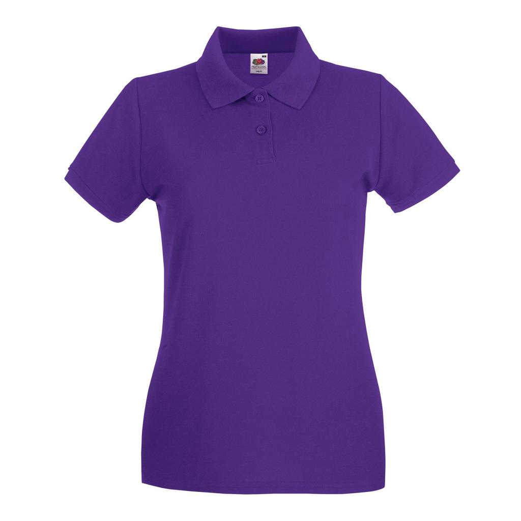Fruit Of The Loom Womens/Ladies Premium Fitted Short-Sleeved Polo Shirt
