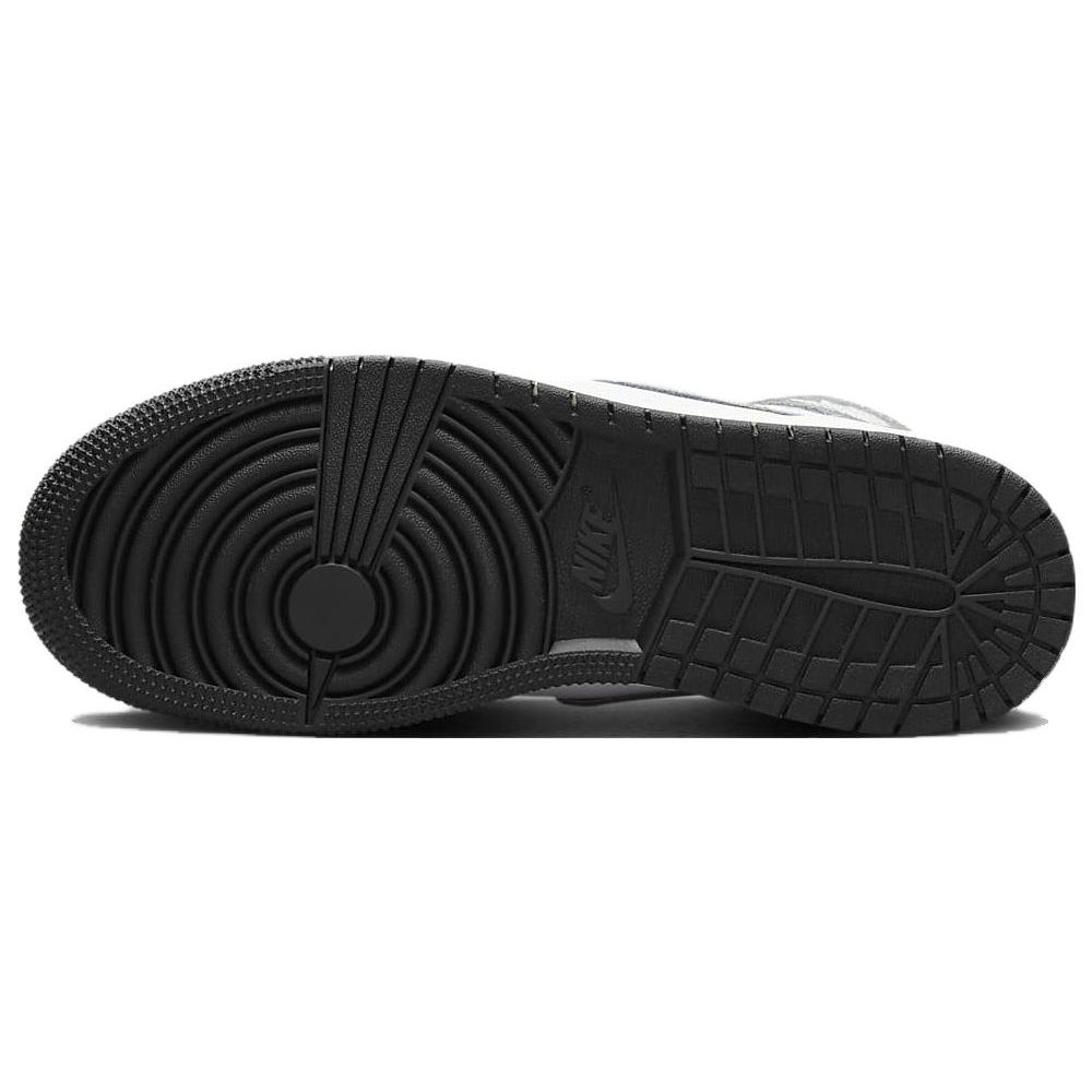 Air Jordan 1 Retro High OG GS Washed Black Kids Sneakers Grey Fire-Red Light-Smoke-Grey FD1437-051