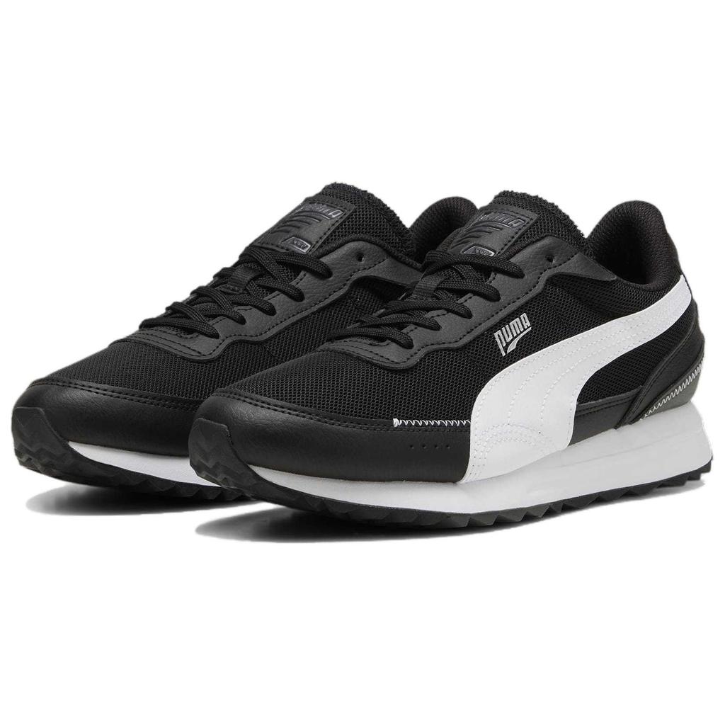 Puma Road Rider Kényelmes Minimalista Ütéselnyelő Tartós Alacsony Szárú Futócipő Unisex Futócipő Fekete Fehér 397432-04