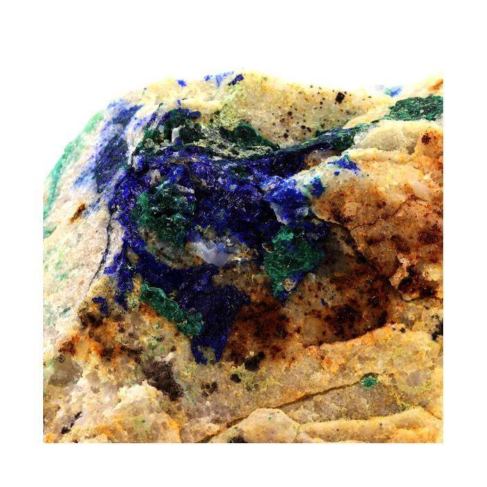 Pierres et Minéraux. Azurite + Malachite. 1990.0 ct. Cap Garonne, Var, France.