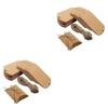 Gift Packaging Box Pillow Boxes for Packaging 200Pcs Kraft Paper