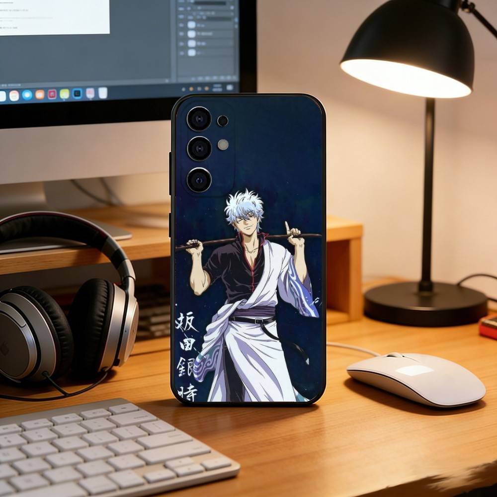 Anime G-Gintama Phone Case For Samsung S25,S24,S21,S22,S23,S30,Ultra,S20,Plus,Fe,Soft Silicone Black Cover