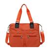 Stylish Oxford Cloth Shoulder Bag With Zip Closure And Mobile Phone Pocket For Casual Outings