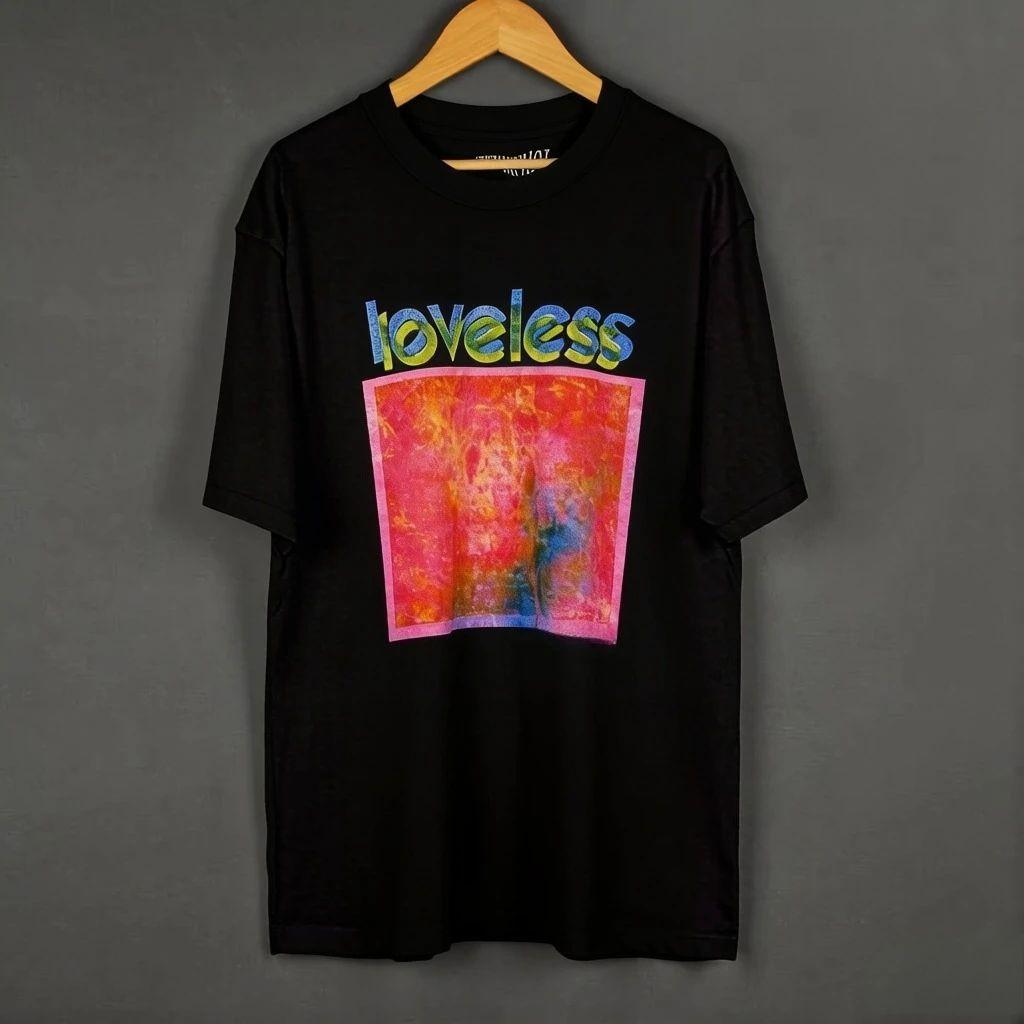 T-Shirt My Bloody Valentine Loveless Slowdive Lush Ride Shoegaze Maniche Corte Abbigliamento Stampato Camicia