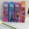Kpop Demon Hunter Huntrix Theme 12pcs 2B Wooden Pencils Smooth Writing Graphite Sketch Pencils School Supplies Gift for Students