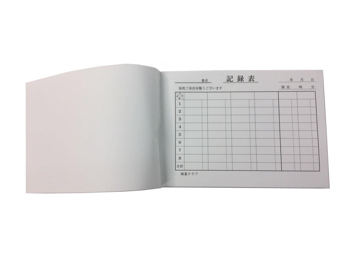 

Mahjong record sheet 10 books
