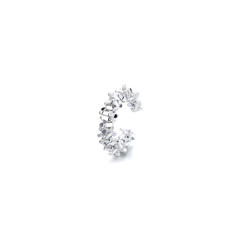 Zirkonia Doppel-Schicht Strass-Kreuz-Kette Ohne-Piercing Stern Ohr-Manschette für Damen