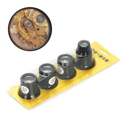 4 Adet Saatçi Büyüteç, Kuyumcular Büyüteç Taşınabilir Göz Büyüteç Onarımı, Saatçi Göz Büyüteç için İzle için Büyüteç