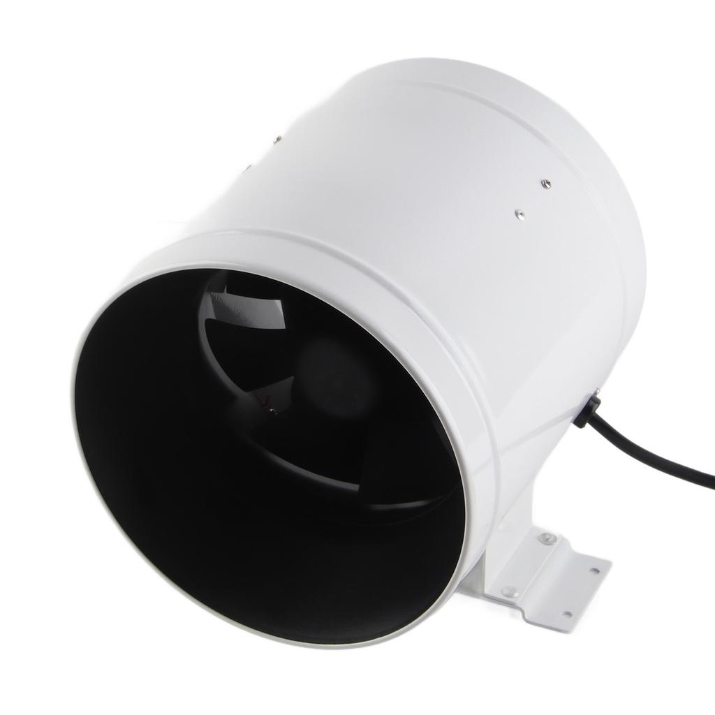 8in Adjustable Speed Controller Duct Fan for Hotels Rooms 75W 3800 RPM 1205m H 710CFM AC220V