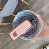 550/710ML Stainless Steel Coffee Mug with Straw Portable Car Cup Keep Cold Vacuum Tumbler Insulated Cup Double Thermos Bottles