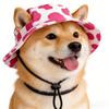 Cooling Pet Hat Dog Sun with Ear Holes, Wide Brim Protection Hat, Adjustable Secure Fit Drawstring for Small And Medium Dogs Outdoor Walking