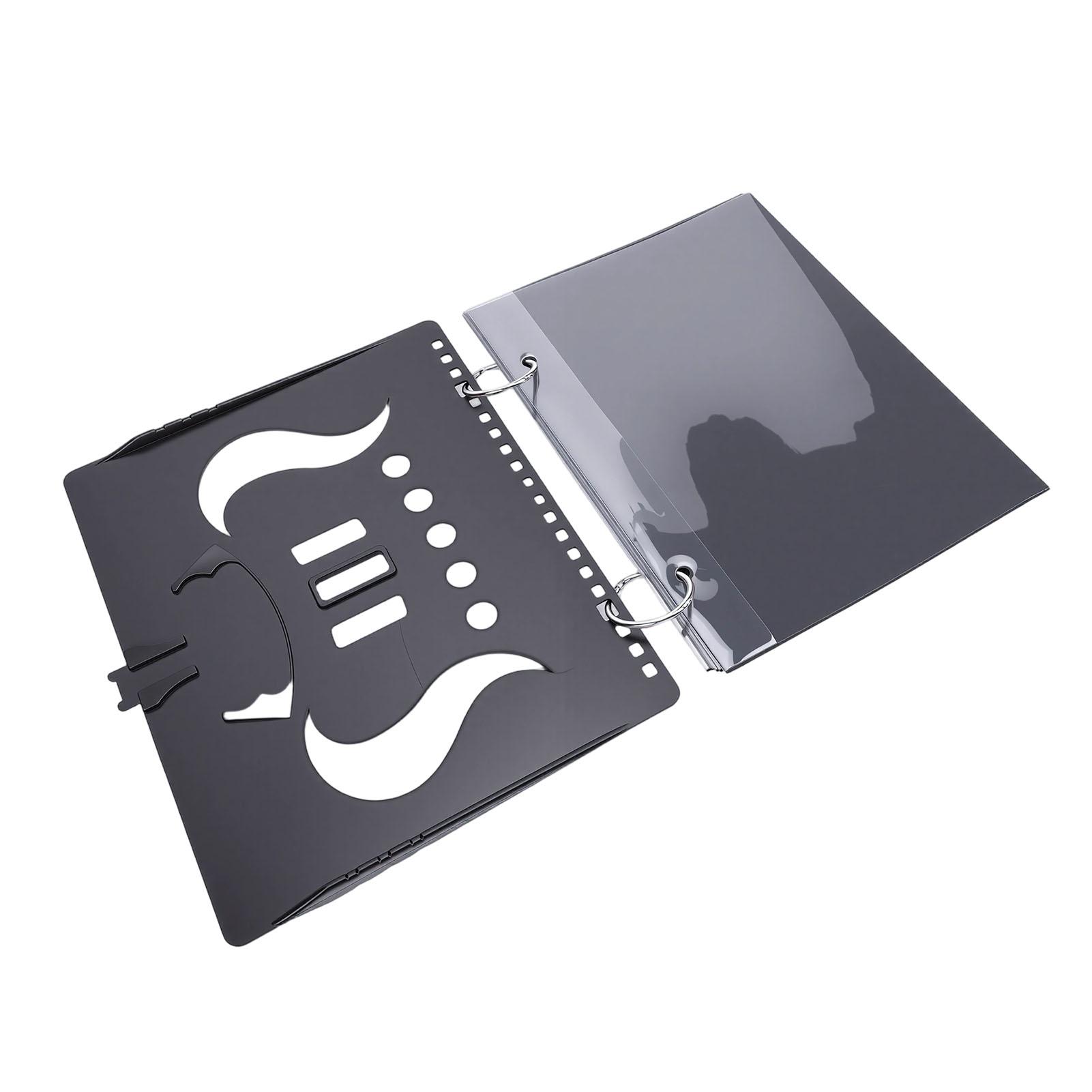 Flip Folder 5 Transparent Window Universal Portable Sheet Music Holder for Marching Band