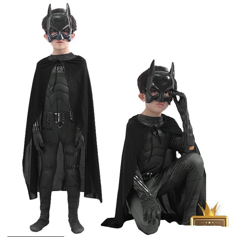 The Batman Kids Adult Halloween Cosplay Costume With Muscle Suit For Role Play
