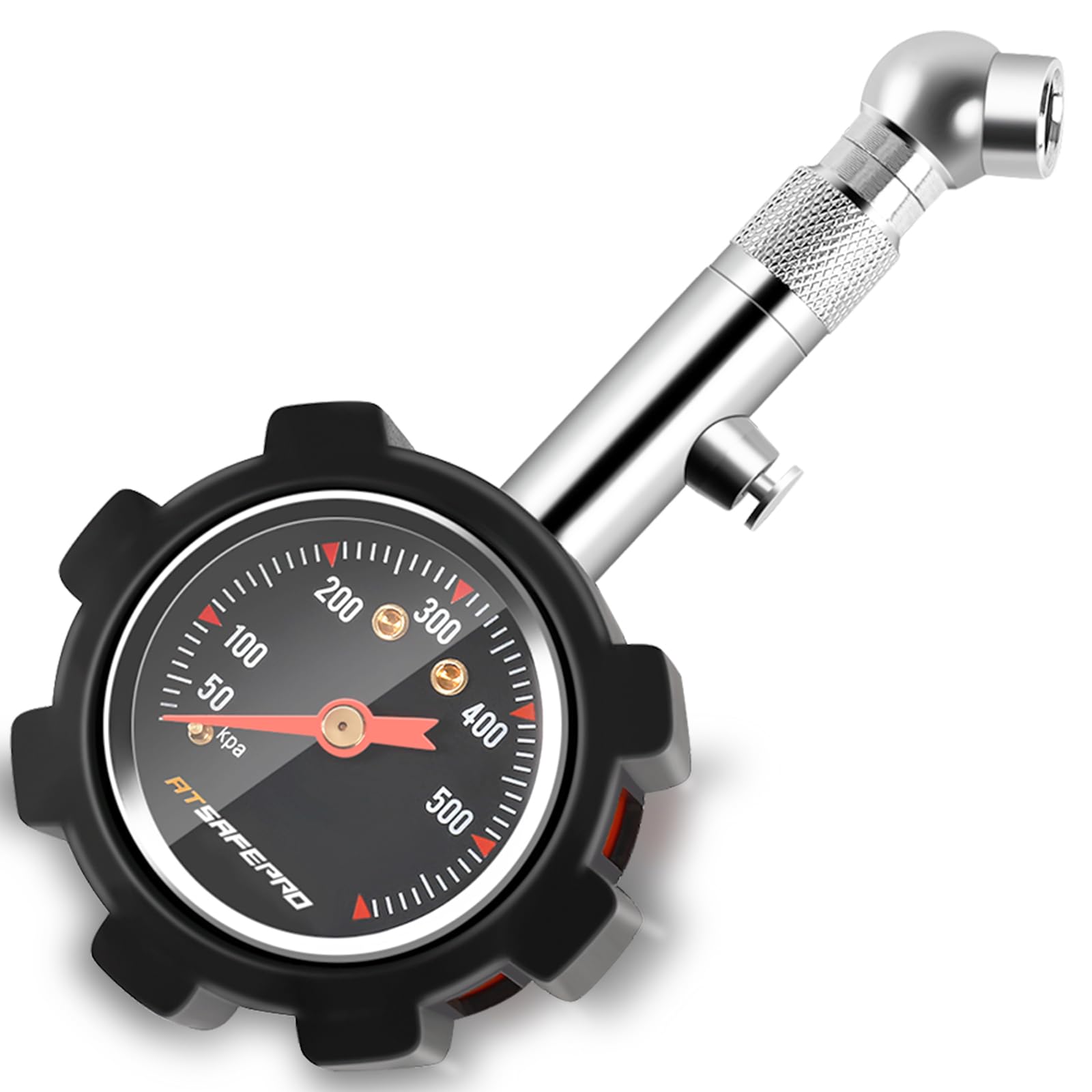 

Манометр, Японія 500 кПа ATsafepro Манометр для шин, 2 Люмінесцентний циферблат, Сертифіковано ANSI B 500kPa