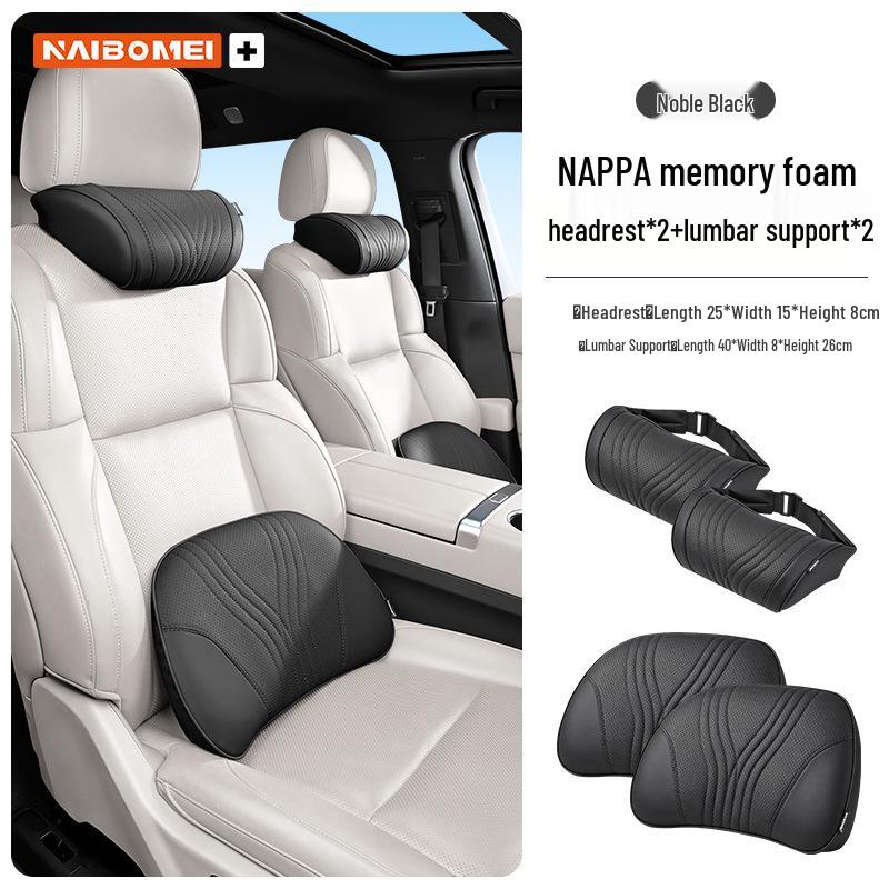 Zeekr 001/X/009 Car Headrest & Neck Pillow with Lumbar Support for Front and Rear Seats