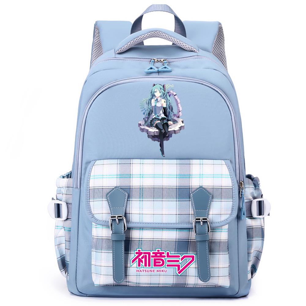 Anime Hatsune Miku Printed Large Capacity Backpack for Teenger Student Girl Boy Schoolbag Bookbag Women Waterproof Travel Bag Bookbag Mochila Gift
