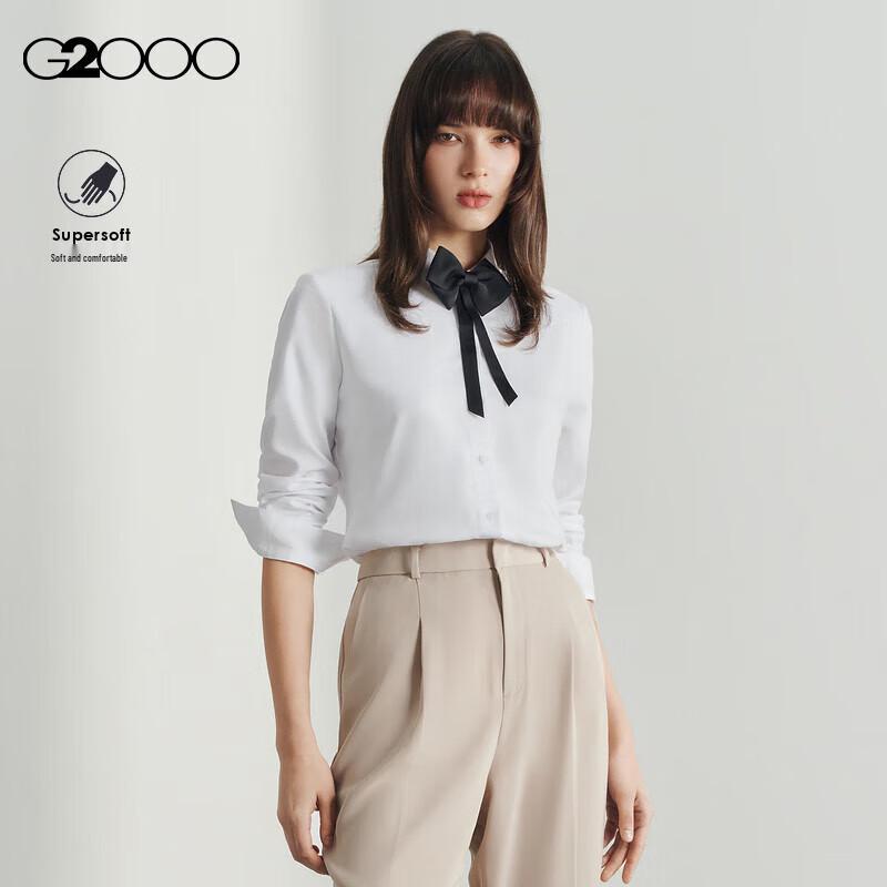 G2000 Women s Detachable Bowknot Long Sleeve Blouse 40