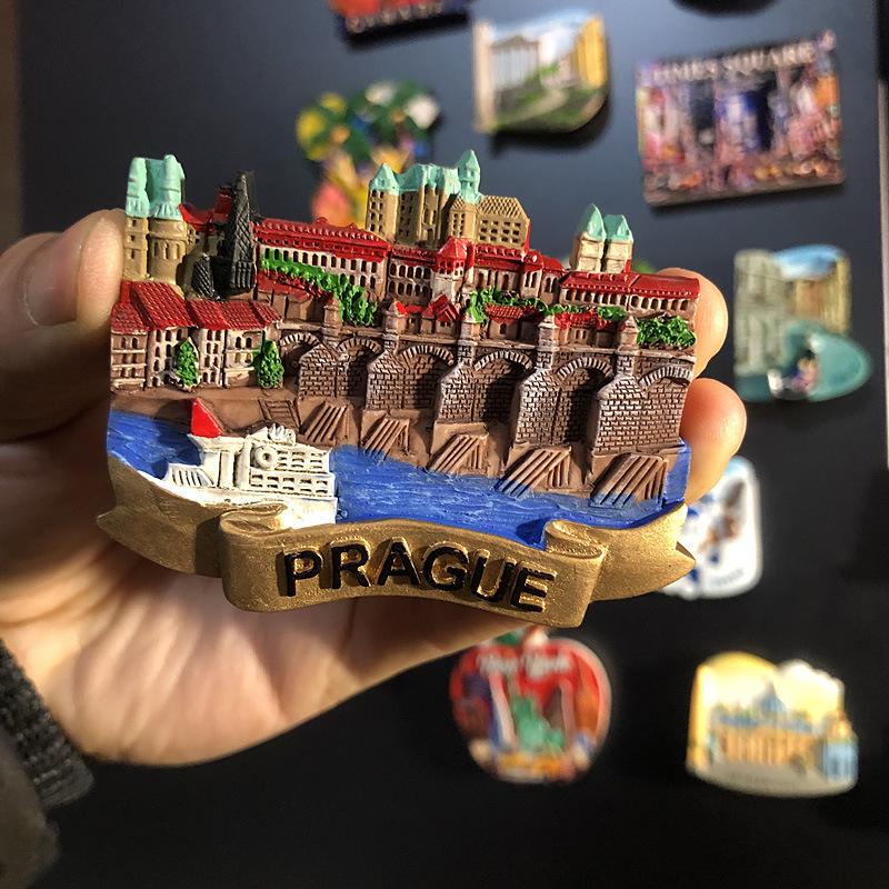 3D City Travel Souvenir Magnets: European and Global Regions