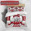 3pcs Duvet Cover Set (1*Duvet Cover + 2*Pillowcase, Without Core), Custom Name Ajax Pattern Bedding Set, Home Bedroom Decor Gift
