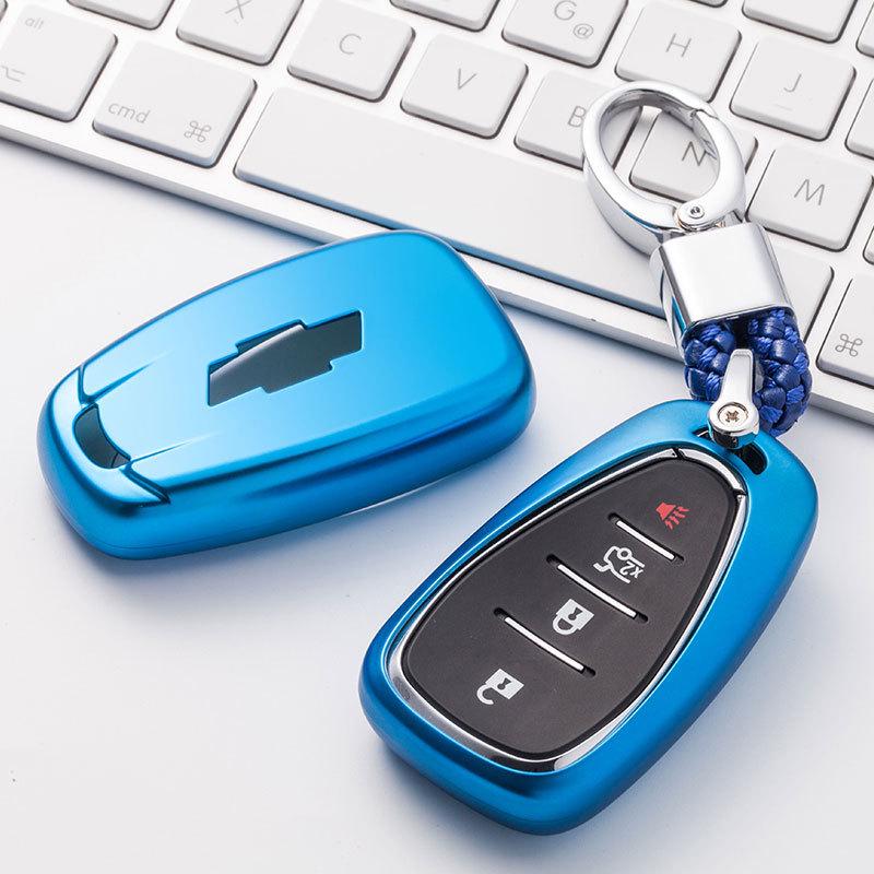Chevrolet Key Cover for Cruze, Malibu XL, Trax, Equinox - TPU Shell & Buckle for Smart Models