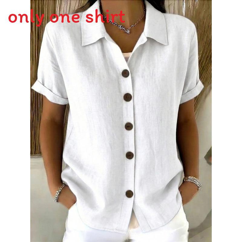 Spring Bohemian Style Short Sleeve Shirt With Padded Patching For Casual Office Wear