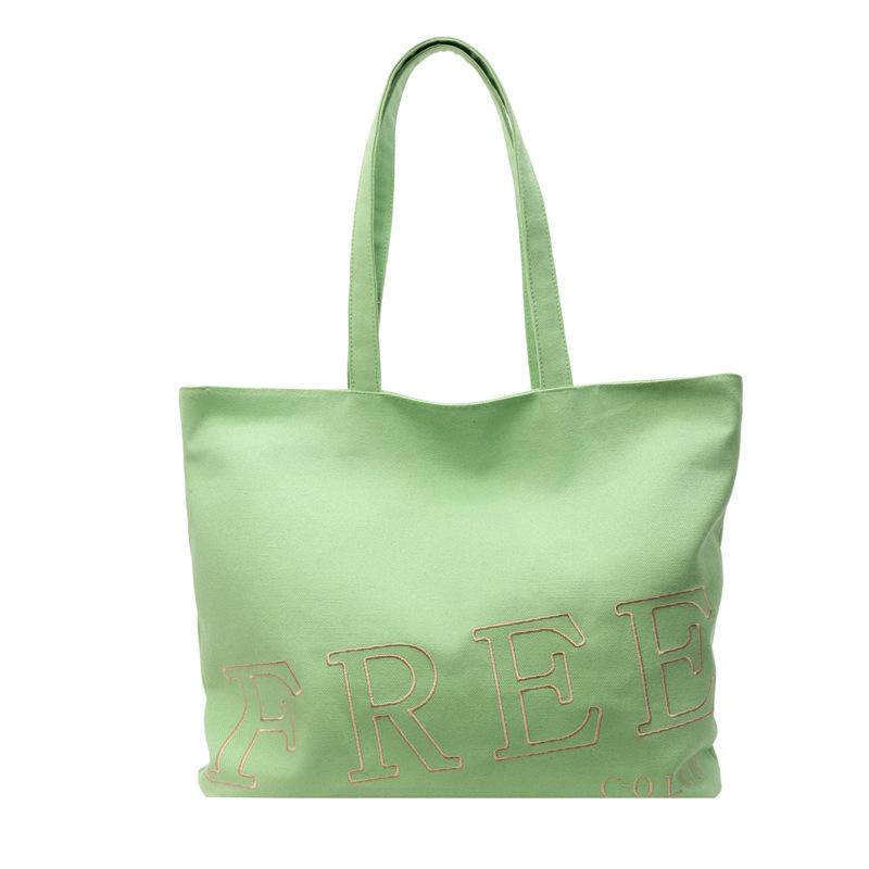 Women's bag new fashion shoulder shopping bag portable canvas bag tote bag