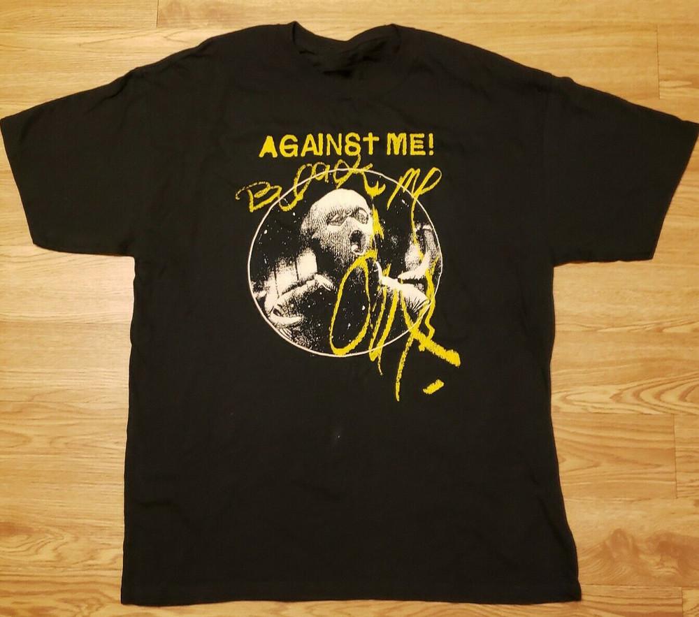Against Me! Black Me Out ! Band Unisex Cotton Classic T-shirt Unisex T-Shirt XL