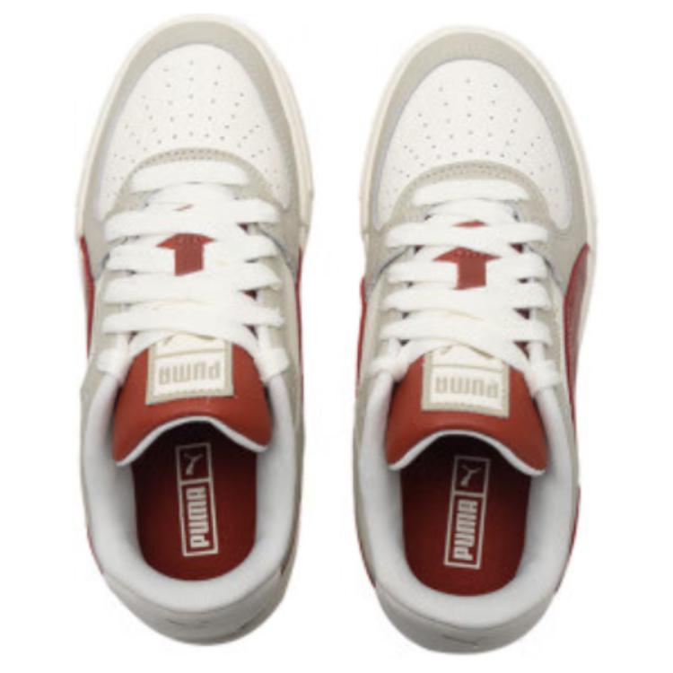 Puma Ca Pro Classic Comfortable Convenient Low-Top Sneakers Unisex Sneakers White Gray Red 380190-64