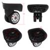 1 Pair  8 Porous Wheel Suitcase Luggage Replacement Casters for Travel Bags Large Size