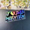 TODAS MIENTEN Motorcycle Stickers Waterproof for Motorbike Side Panel Fuel Tank Helmet Box DIY Car Window Universal Vinyl Decals