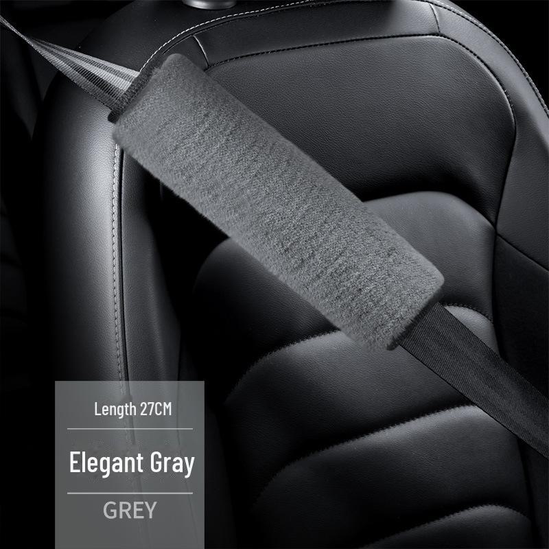 Oddychający pokrowiec na pas bezpieczeństwa do samochodów osobowych i ciężarowych: Ochraniacz na ramię z pluszu, 27x50 CM, zapobiegający usztywnieniu i zużyciu, ciepły i wygodny.