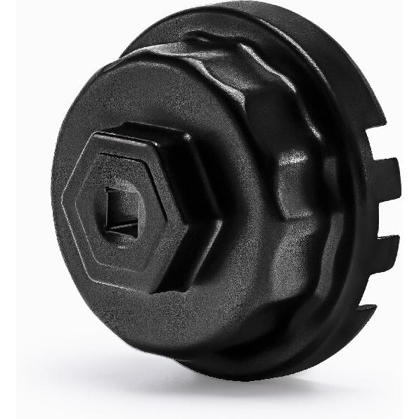 64Mm 14 Flutes/4 Slots Oil Filter Cap Wrench Removal Tool Socket Compatible With Toyota, Lexus, And Scion Vehicles Equipped With 2.5L To 5.7L