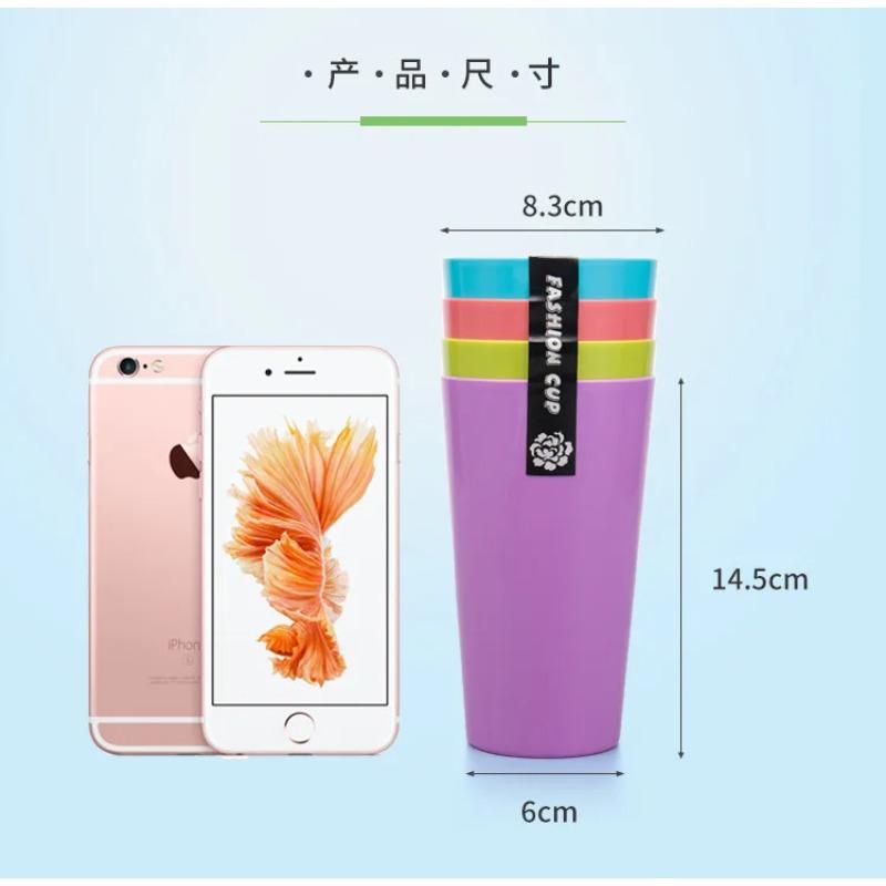 1PCS 530ml Plastic Cups Free BPA Unbreakable Large Color Cup for Beer Reusable Cups Party or Home Bar Travel Accessories