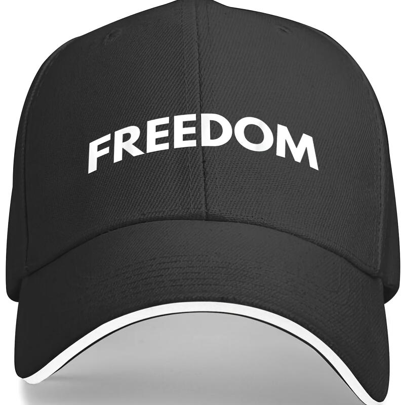 Freiheit Grafik Baseballkappe Unisex Polyester Lässig Ganzjahres Verstellbar Schutzkappe