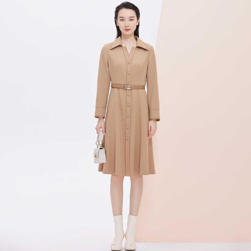 JESSIE Elegant Commuter Belted Shirt Dress